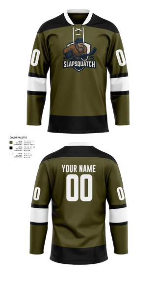 Hockey Jersey, Slapsquatch, Ice Hockey, Teamtime, Team time, sublimation, custom sports apparel, team uniforms, spirit wear, spiritwear, sports uniforms, custom shirts, team store, custom team store, fundraiser sports, apparel fundraiser