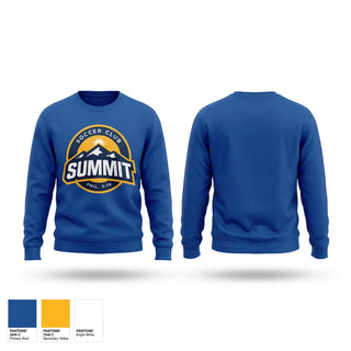 Crew Neck Sweatshirt, Summit Soccer Club, Men's Soccer, Teamtime, Team time, sublimation, custom sports apparel, team uniforms, spirit wear, spiritwear, sports uniforms, custom shirts, team store, custom team store, fundraiser sports, apparel fundraiser