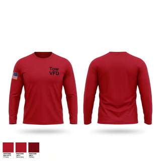 Long Sleeve Performance Shirt, Tow VFD, Fire Department, Teamtime, Team time, sublimation, custom sports apparel, team uniforms, spirit wear, spiritwear, sports uniforms, custom shirts, team store, custom team store, fundraiser sports, apparel fundraiser