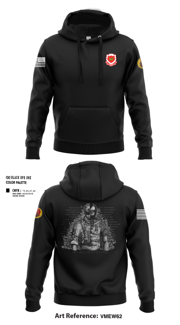 Hoodie, 230th Engineering Vertical Construction Company, , Teamtime, Team time, sublimation, custom sports apparel, team uniforms, spirit wear, spiritwear, sports uniforms, custom shirts, team store, custom team store, fundraiser sports, apparel fundraiser