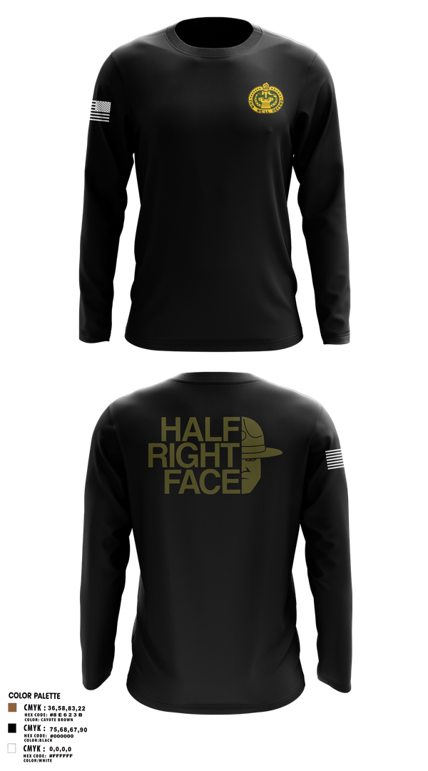 Long Sleeve Performance Shirt, C Co 2/397th, Army, Teamtime, Team time, sublimation, custom sports apparel, team uniforms, spirit wear, spiritwear, sports uniforms, custom shirts, team store, custom team store, fundraiser sports, apparel fundraiser