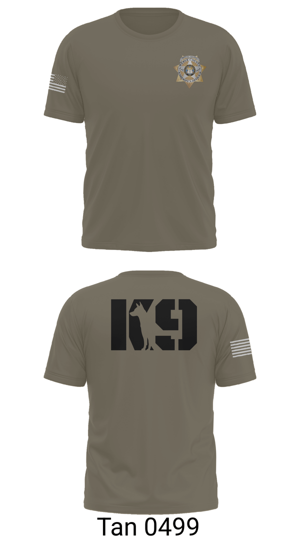 Weber County Sheriff's Office  Old School Cotton Feel Shirt - 8