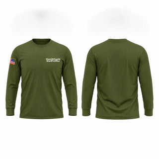 Long Sleeve Performance Shirt, Churchill County Sheriff’s Office, Police, Teamtime, Team time, sublimation, custom sports apparel, team uniforms, spirit wear, spiritwear, sports uniforms, custom shirts, team store, custom team store, fundraiser sports, apparel fundraiser