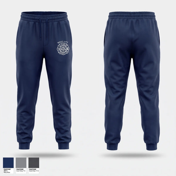 Sweatpants, West city fire, Fire Department, Teamtime, Team time, sublimation, custom sports apparel, team uniforms, spirit wear, spiritwear, sports uniforms, custom shirts, team store, custom team store, fundraiser sports, apparel fundraiser