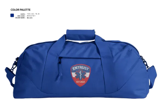 Duffle Bag, Entrust Medical Services Express, EMS/EMT, Teamtime, Team time, sublimation, custom sports apparel, team uniforms, spirit wear, spiritwear, sports uniforms, custom shirts, team store, custom team store, fundraiser sports, apparel fundraiser