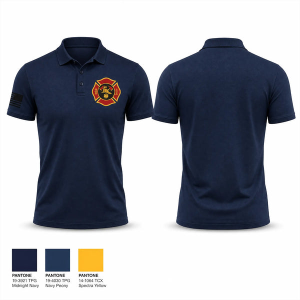 Short Sleeve Performance Polo, Sheffield Village, Fire Department, Teamtime, Team time, sublimation, custom sports apparel, team uniforms, spirit wear, spiritwear, sports uniforms, custom shirts, team store, custom team store, fundraiser sports, apparel fundraiser