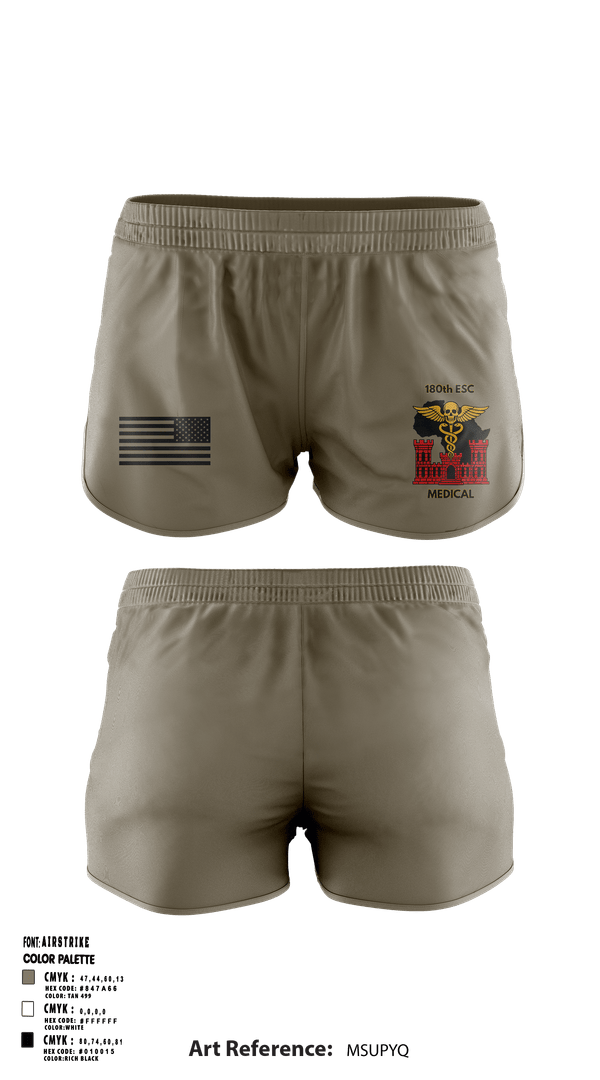Ranger Panties, 180th ESC, Army, Teamtime, Team time, sublimation, custom sports apparel, team uniforms, spirit wear, spiritwear, sports uniforms, custom shirts, team store, custom team store, fundraiser sports, apparel fundraiser