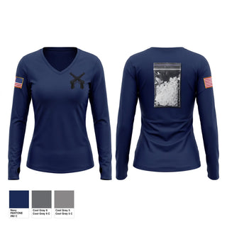 Womens Long Sleeve Vneck Shirt, Uniformed Tactical Unit, Police, Teamtime, Team time, sublimation, custom sports apparel, team uniforms, spirit wear, spiritwear, sports uniforms, custom shirts, team store, custom team store, fundraiser sports, apparel fundraiser