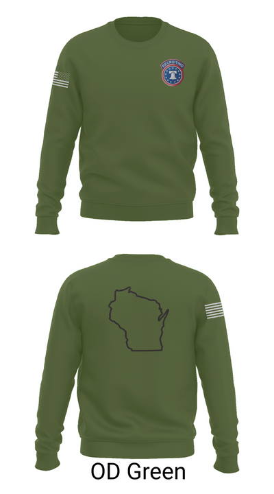 Waukesha recruiting station 70828393 Crew Neck Sweatshirt - 45