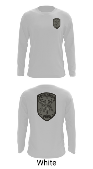 Long Sleeve Performance Shirt, Goon Squad PRPD, Police, Teamtime, Team time, sublimation, custom sports apparel, team uniforms, spirit wear, spiritwear, sports uniforms, custom shirts, team store, custom team store, fundraiser sports, apparel fundraiser