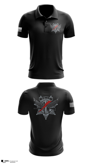 Short Sleeve Performance Polo, Thurston County SWAT, Police, Teamtime, Team time, sublimation, custom sports apparel, team uniforms, spirit wear, spiritwear, sports uniforms, custom shirts, team store, custom team store, fundraiser sports, apparel fundraiser
