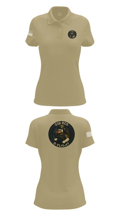 336 RCS D Flight 26202235 Women's Short Sleeve Performance Polo  - 95