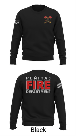 Crew Neck Sweatshirt, Peñitas Fire Department, Fire Department, Teamtime, Team time, sublimation, custom sports apparel, team uniforms, spirit wear, spiritwear, sports uniforms, custom shirts, team store, custom team store, fundraiser sports, apparel fundraiser