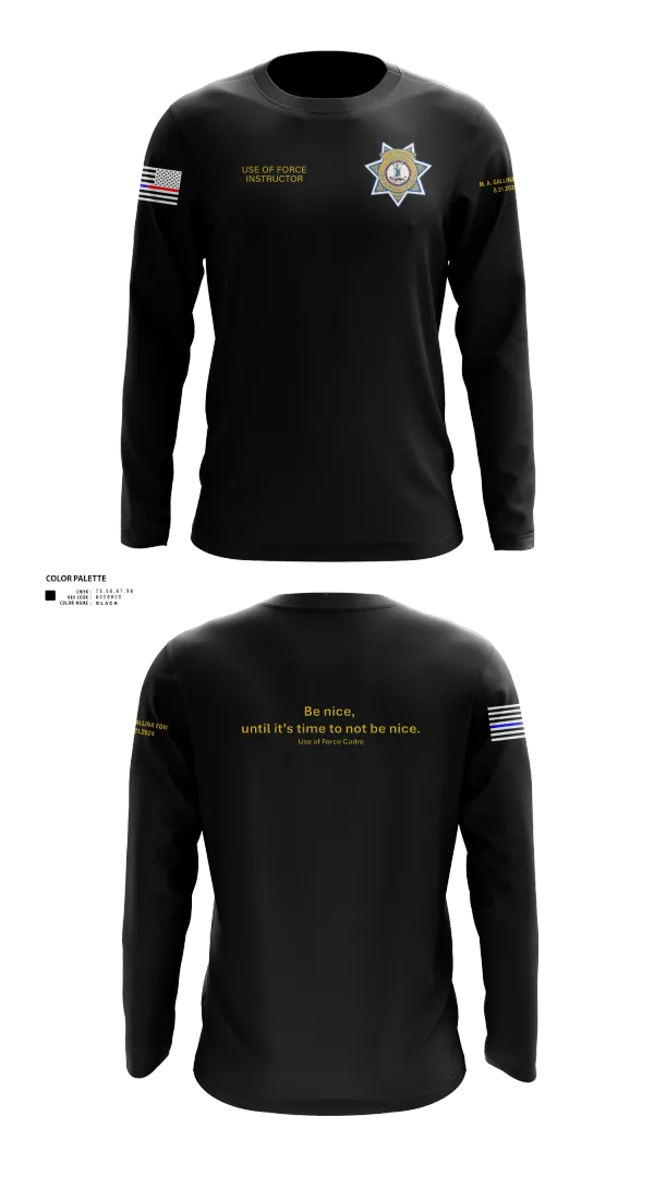 Long Sleeve Performance Shirt, Stafford County Fire Marshal's Office, Police, Teamtime, Team time, sublimation, custom sports apparel, team uniforms, spirit wear, spiritwear, sports uniforms, custom shirts, team store, custom team store, fundraiser sports, apparel fundraiser