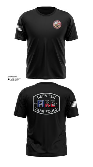 Short Sleeve Performance Shirt, Beeville Task Force, Fire Department, Teamtime, Team time, sublimation, custom sports apparel, team uniforms, spirit wear, spiritwear, sports uniforms, custom shirts, team store, custom team store, fundraiser sports, apparel fundraiser