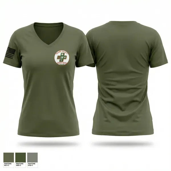 Womens Short Sleeve Vneck Shirt, Roane County Rescue Squad, EMS/EMT, Teamtime, Team time, sublimation, custom sports apparel, team uniforms, spirit wear, spiritwear, sports uniforms, custom shirts, team store, custom team store, fundraiser sports, apparel fundraiser