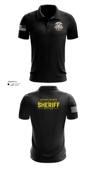 Short Sleeve Performance Polo, Uintah County Sheriffs Office, Police, Teamtime, Team time, sublimation, custom sports apparel, team uniforms, spirit wear, spiritwear, sports uniforms, custom shirts, team store, custom team store, fundraiser sports, apparel fundraiser