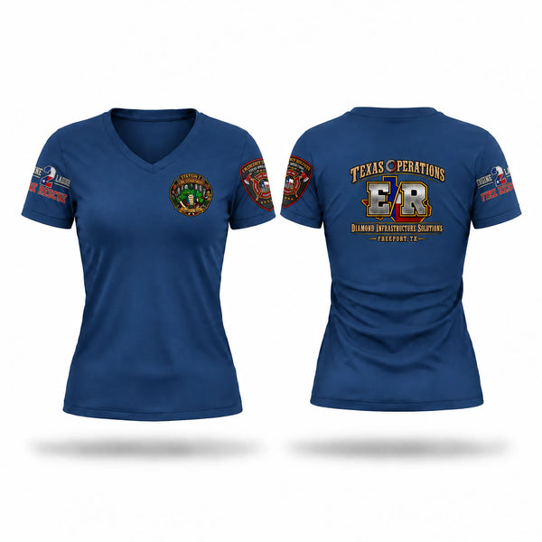 Womens Short Sleeve Vneck Shirt, Station 2, Fire Department, Teamtime, Team time, sublimation, custom sports apparel, team uniforms, spirit wear, spiritwear, sports uniforms, custom shirts, team store, custom team store, fundraiser sports, apparel fundraiser