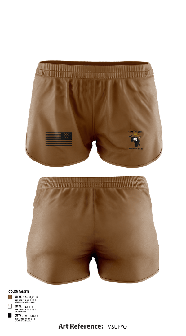 Ranger Panties, 180th ESC HQ, Army, Teamtime, Team time, sublimation, custom sports apparel, team uniforms, spirit wear, spiritwear, sports uniforms, custom shirts, team store, custom team store, fundraiser sports, apparel fundraiser
