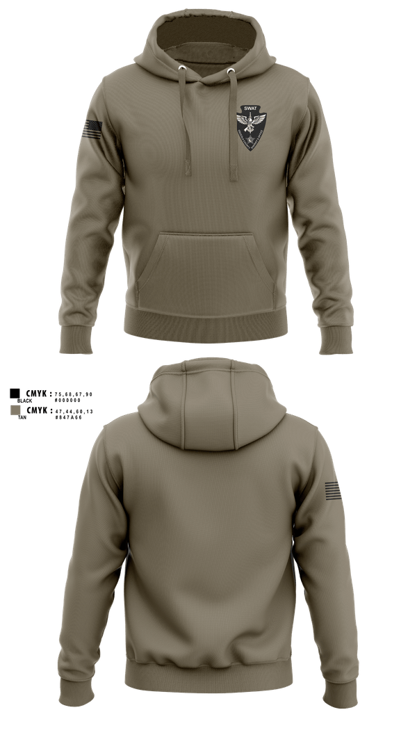 Hoodie, Osceola County SWAT, Police, Teamtime, Team time, sublimation, custom sports apparel, team uniforms, spirit wear, spiritwear, sports uniforms, custom shirts, team store, custom team store, fundraiser sports, apparel fundraiser