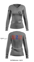 Boston Fire Department 36118843 Women's Long Sleeve V-neck Shirt - 5