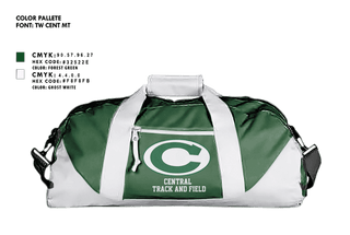 Duffle Bag, Central, Track & Field, Teamtime, Team time, sublimation, custom sports apparel, team uniforms, spirit wear, spiritwear, sports uniforms, custom shirts, team store, custom team store, fundraiser sports, apparel fundraiser