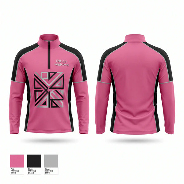Quarter Zip Jacket, Reign Makers, Women's Basketball, Teamtime, Team time, sublimation, custom sports apparel, team uniforms, spirit wear, spiritwear, sports uniforms, custom shirts, team store, custom team store, fundraiser sports, apparel fundraiser