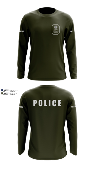 Long Sleeve Performance Shirt, Rockville City Police, Police, Teamtime, Team time, sublimation, custom sports apparel, team uniforms, spirit wear, spiritwear, sports uniforms, custom shirts, team store, custom team store, fundraiser sports, apparel fundraiser