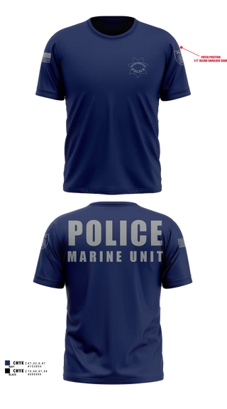 Short Sleeve Performance Shirt, Sacramento Police Marine Unit, Police, Teamtime, Team time, sublimation, custom sports apparel, team uniforms, spirit wear, spiritwear, sports uniforms, custom shirts, team store, custom team store, fundraiser sports, apparel fundraiser