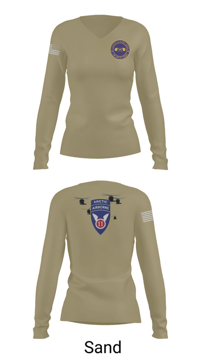 440th CBRN CO 79820871 Women's Long Sleeve V-neck Shirt - 92