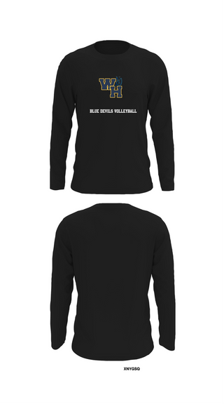 Long Sleeve Performance Shirt, Blue devils volleyball, Men's Volleyball, Teamtime, Team time, sublimation, custom sports apparel, team uniforms, spirit wear, spiritwear, sports uniforms, custom shirts, team store, custom team store, fundraiser sports, apparel fundraiser