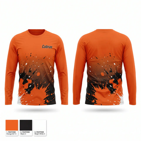 Long Sleeve Performance Shirt, Cobras, Baseball, Teamtime, Team time, sublimation, custom sports apparel, team uniforms, spirit wear, spiritwear, sports uniforms, custom shirts, team store, custom team store, fundraiser sports, apparel fundraiser