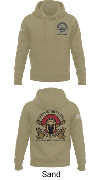 Hoodie, Charlie BTRY 2-114th FA, , Teamtime, Team time, sublimation, custom sports apparel, team uniforms, spirit wear, spiritwear, sports uniforms, custom shirts, team store, custom team store, fundraiser sports, apparel fundraiser