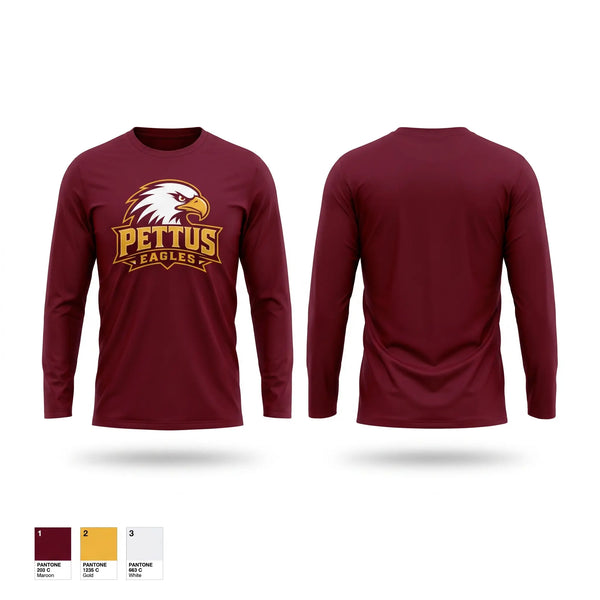 Long Sleeve Performance Shirt, Pettus Eagles, , Teamtime, Team time, sublimation, custom sports apparel, team uniforms, spirit wear, spiritwear, sports uniforms, custom shirts, team store, custom team store, fundraiser sports, apparel fundraiser