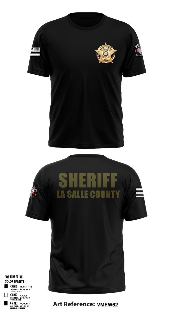 La Salle county sheriff’s office  Short Sleeve Performance Shirt - 2