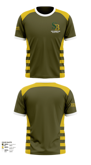 Short Sleeve Performance Shirt, Santa Barbara Dons, Men's Basketball, Teamtime, Team time, sublimation, custom sports apparel, team uniforms, spirit wear, spiritwear, sports uniforms, custom shirts, team store, custom team store, fundraiser sports, apparel fundraiser