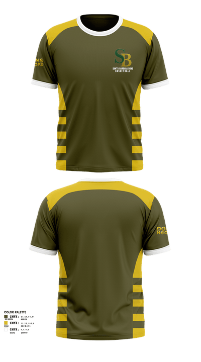 Santa Barbara Dons 90153138 Short Sleeve Performance Shirt - 1