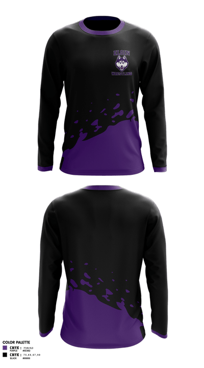 Elgin Huskies 34106074 Long Sleeve Rash Guard Shirt - 4