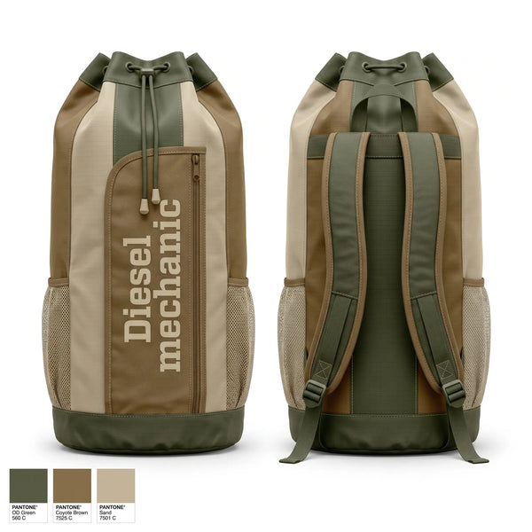 Gear Bag, Diesel mechanic, Army, Teamtime, Team time, sublimation, custom sports apparel, team uniforms, spirit wear, spiritwear, sports uniforms, custom shirts, team store, custom team store, fundraiser sports, apparel fundraiser