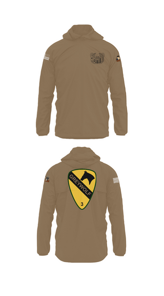 Windbreaker, 1st cav Div 3abct, , Teamtime, Team time, sublimation, custom sports apparel, team uniforms, spirit wear, spiritwear, sports uniforms, custom shirts, team store, custom team store, fundraiser sports, apparel fundraiser