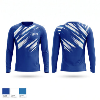 Long Sleeve Performance Shirt, Tigers, Wrestling, Teamtime, Team time, sublimation, custom sports apparel, team uniforms, spirit wear, spiritwear, sports uniforms, custom shirts, team store, custom team store, fundraiser sports, apparel fundraiser