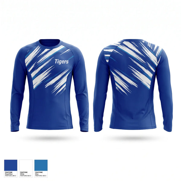 Long Sleeve Performance Shirt, Tigers, Wrestling, Teamtime, Team time, sublimation, custom sports apparel, team uniforms, spirit wear, spiritwear, sports uniforms, custom shirts, team store, custom team store, fundraiser sports, apparel fundraiser