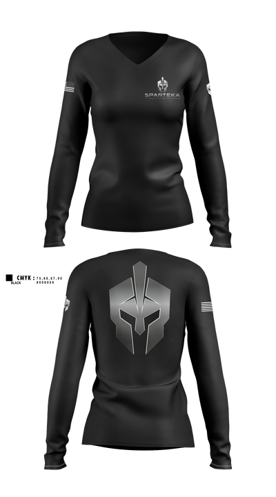 Sparteka EP Women's Long Sleeve V-neck Shirt - 10