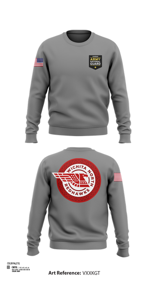 Crew Neck Sweatshirt, Wichita North Redhawks NG, , Teamtime, Team time, sublimation, custom sports apparel, team uniforms, spirit wear, spiritwear, sports uniforms, custom shirts, team store, custom team store, fundraiser sports, apparel fundraiser