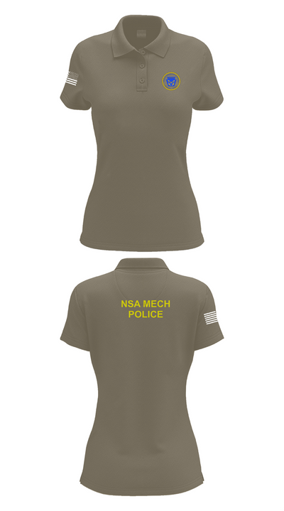 NSA Mechanicsburg 84971329 Women's Short Sleeve Performance Polo  - 71