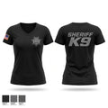Sheriff K9 Women's Short Sleeve V-neck Shirt - 1