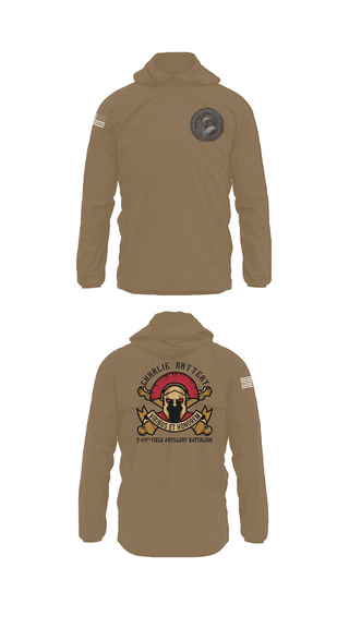 Windbreaker, Charlie Battery 2-114th FA, , Teamtime, Team time, sublimation, custom sports apparel, team uniforms, spirit wear, spiritwear, sports uniforms, custom shirts, team store, custom team store, fundraiser sports, apparel fundraiser