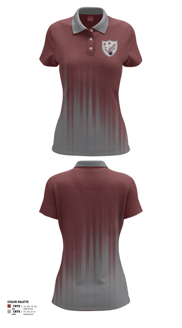 Womens Short Sleeve Performance Polo, Sheridan High School Bowling, Bowling, Teamtime, Team time, sublimation, custom sports apparel, team uniforms, spirit wear, spiritwear, sports uniforms, custom shirts, team store, custom team store, fundraiser sports, apparel fundraiser
