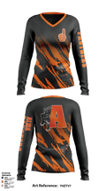 Alma panthers  Women's Long Sleeve V-neck Shirt - 1