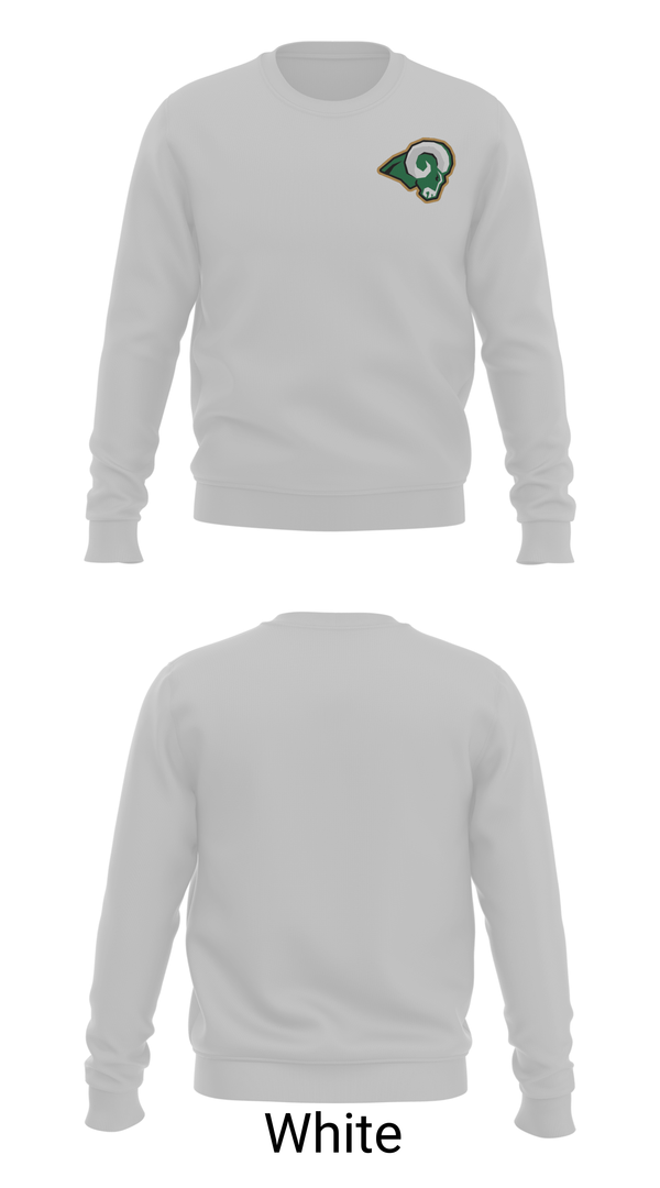 Crew Neck Sweatshirt, Reig Rams Basketball, Men's Basketball, Teamtime, Team time, sublimation, custom sports apparel, team uniforms, spirit wear, spiritwear, sports uniforms, custom shirts, team store, custom team store, fundraiser sports, apparel fundraiser